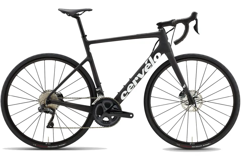 2021 Cervelo Caledonia Ultegra Di2 Black White Carbon Road Bike
